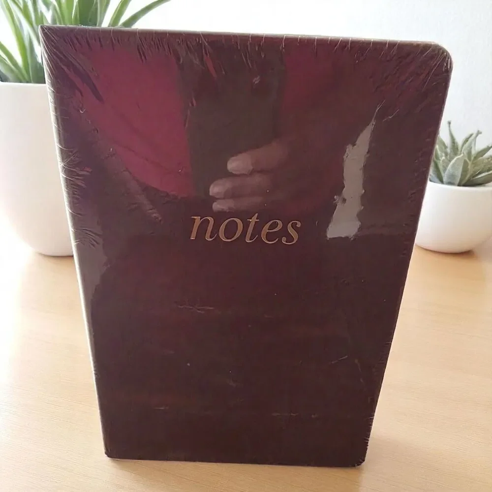 Lined Journal Notebook 240 Pages Burgundy 8 1/4 x 5 1/2 Notes Diary Hardcover